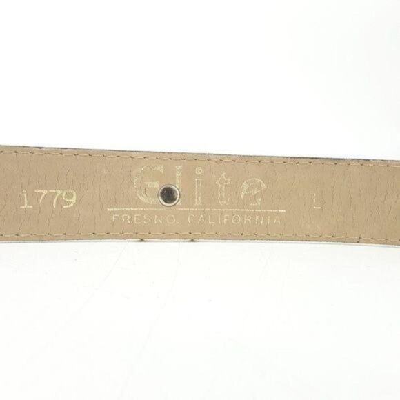 Vintage Elite Belt Gold Leather Hardware Women\'s Size Large Excellent condition main image 5